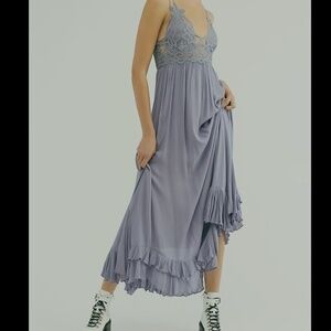 Intimately FreePeople FP One Adella Maxi Slip Color/Slate Size XS/US0-2 MSRP$128